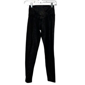 Aerie Offline Black High-Waisted Faux Leather LeggingsSize Small Womens